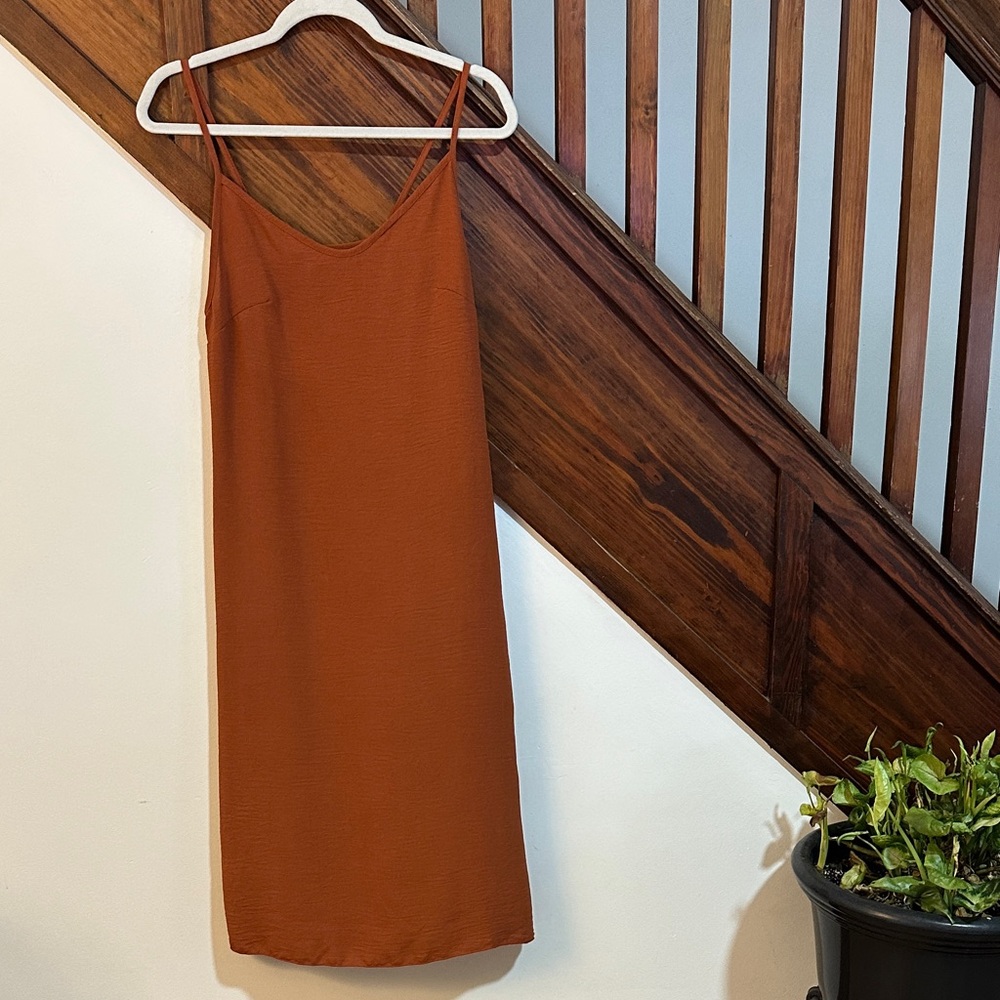 NWT Rust orange size small slip dress: See You Monday, Los Angelos